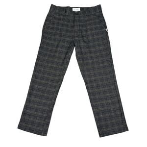 I Love Ugly Mens Size S Slim Kobe Pants Gray Check NWT